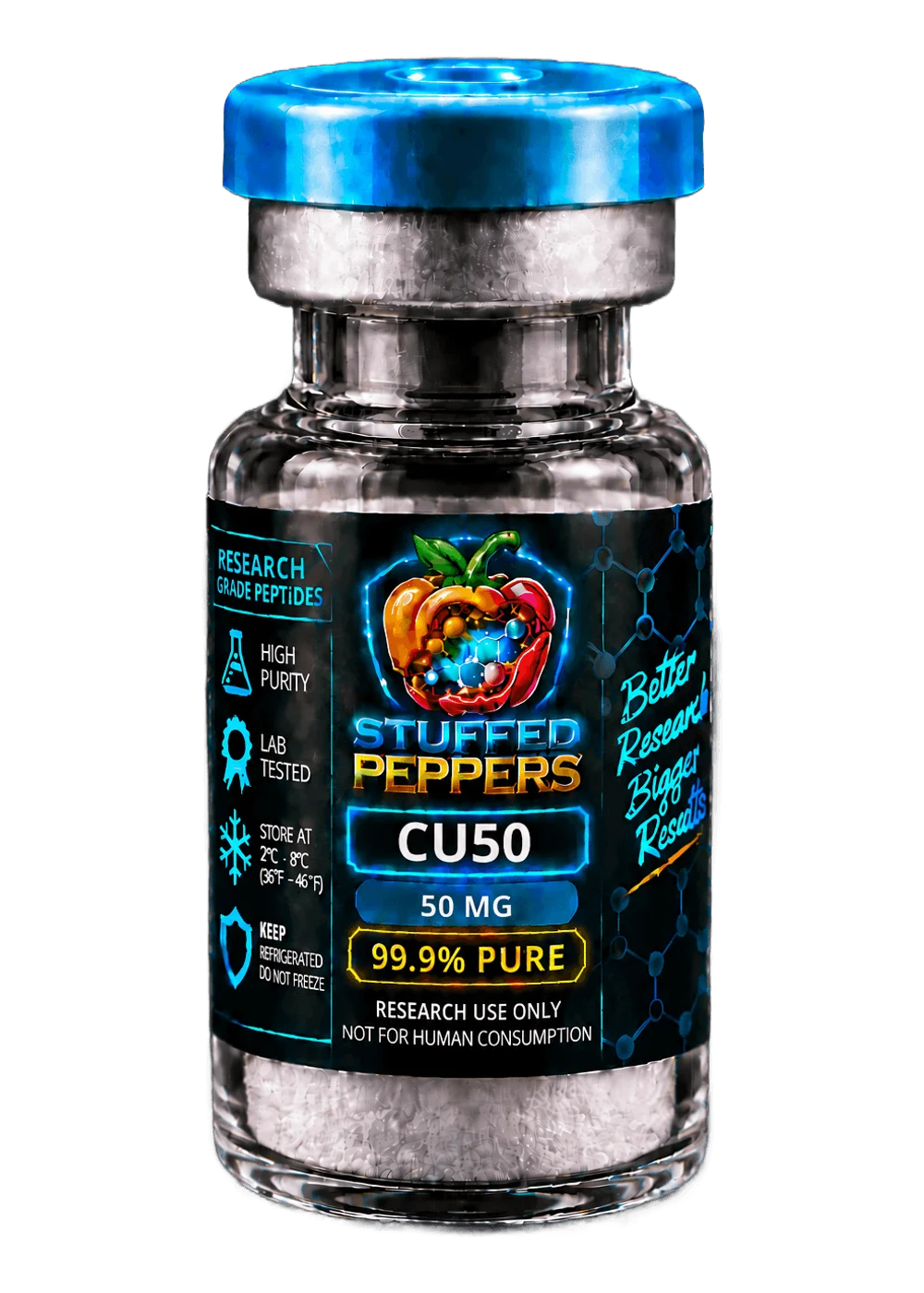 Stuffed Peppers GHK-Cu 50mg research peptide vial