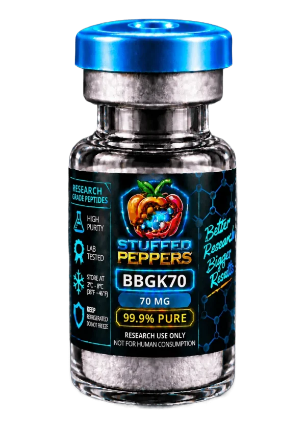 Stuffed Peppers GLOW blend 70mg research peptide vial