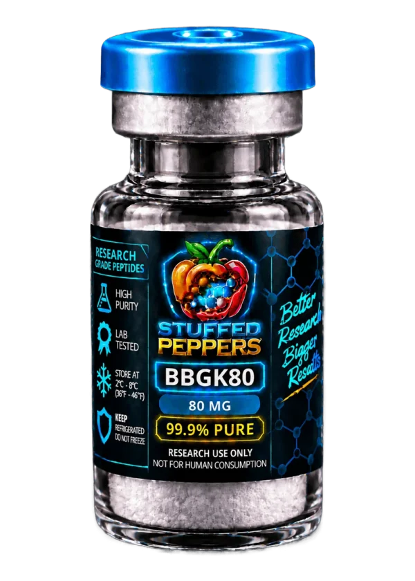 Stuffed Peppers KLOW blend 80mg research peptide vial