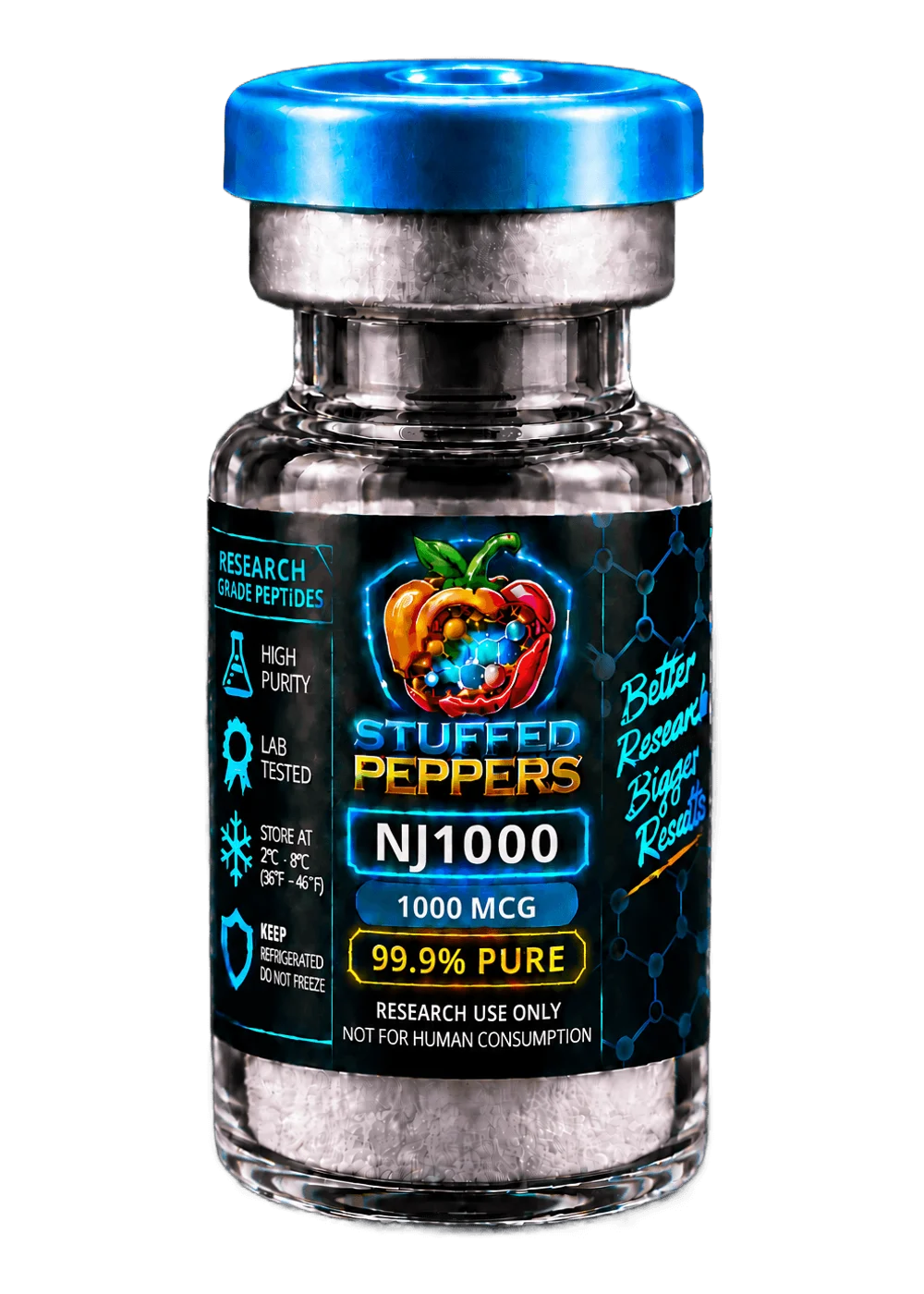 Stuffed Peppers NAD+ 1000mg research peptide vial