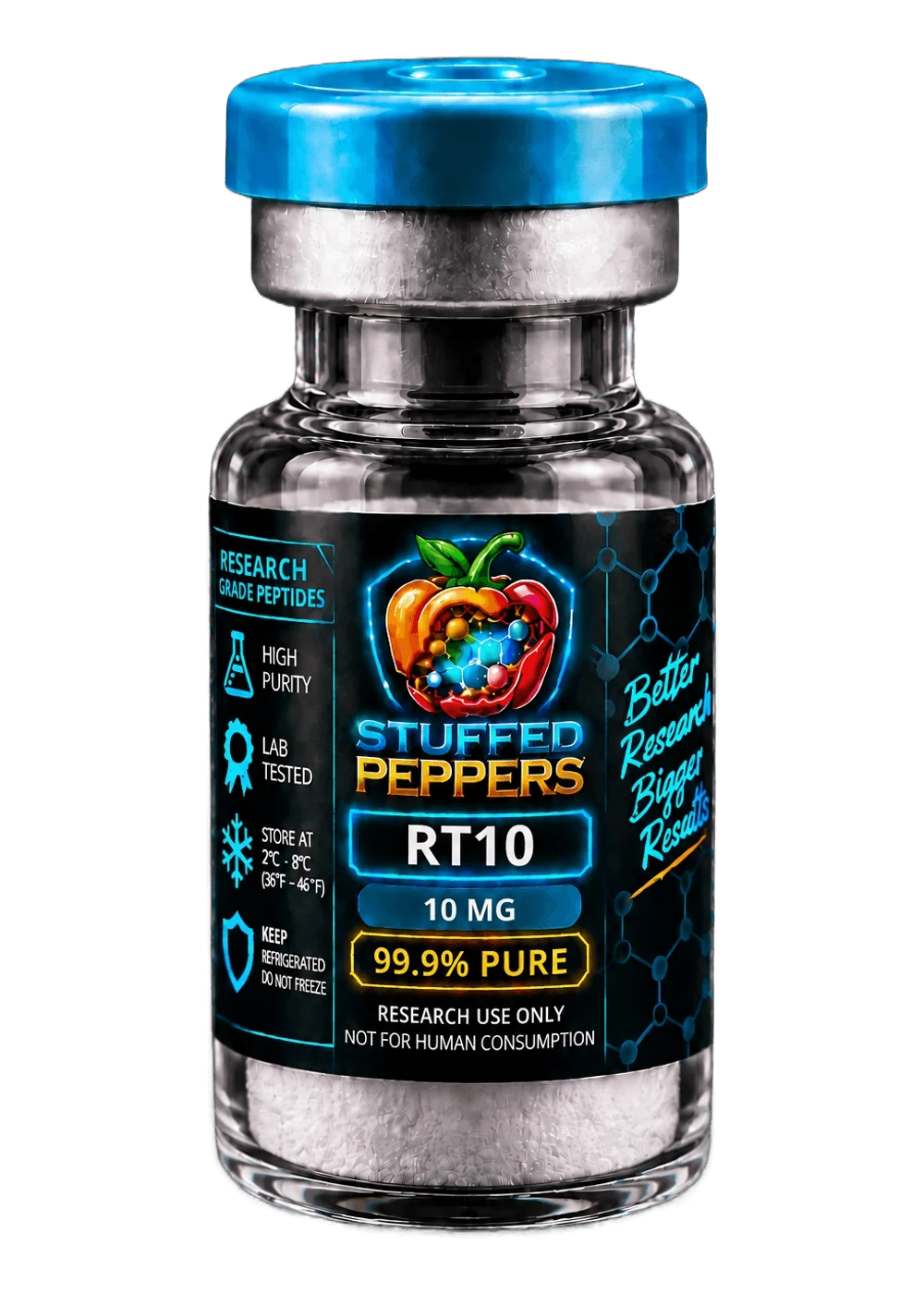 Stuffed Peppers Retatrutide 10mg research peptide vial
