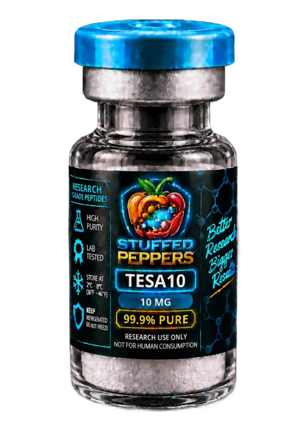 Stuffed Peppers Tesamorelin 10mg research peptide vial